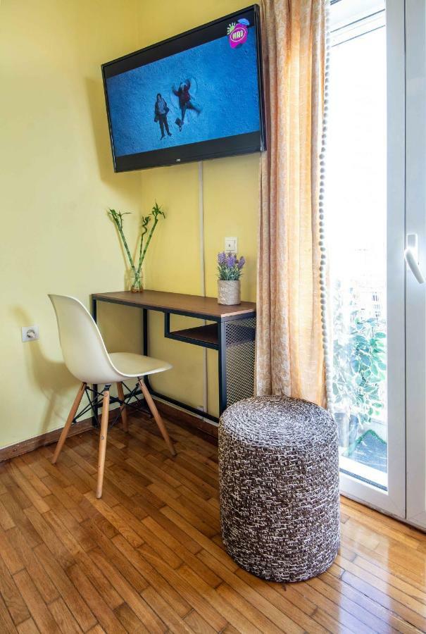 Central 6Th Floor Studio Near Metro & View&200Mbps Athen Eksteriør bilde